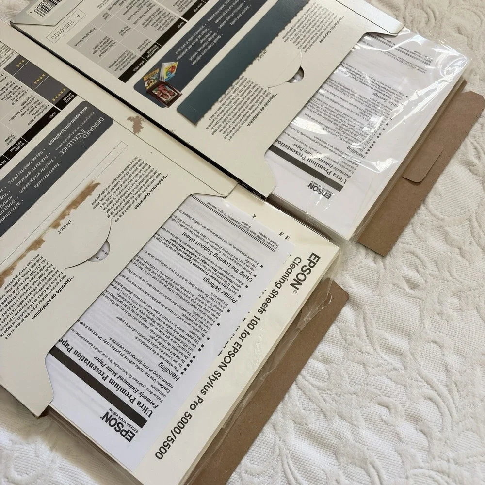 Lot Of 2 Epson Ultra Premium Presentation Paper Matte 8.5x11 50 Sheets READ